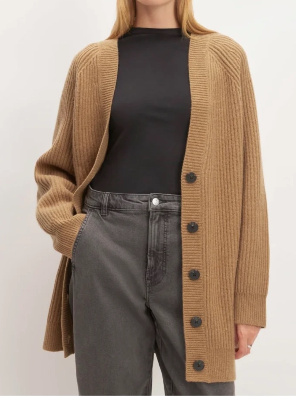 Everlane Felted Merino Cocoon Cardigan